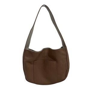 Street Level Women's Shoulder Bag Cream Beige‎ Reversible Vegan Leather Hobo